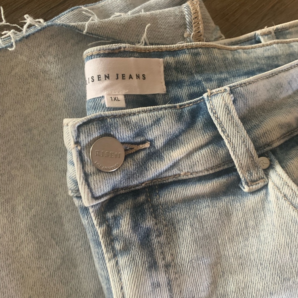 Risen Jeans Wide Leg Light Blue Jeans